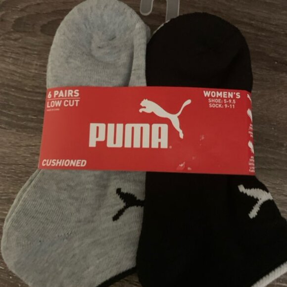 Puma Women s Socks Low Cut 6 Pairs Cushioned - Picture 6 of 6
